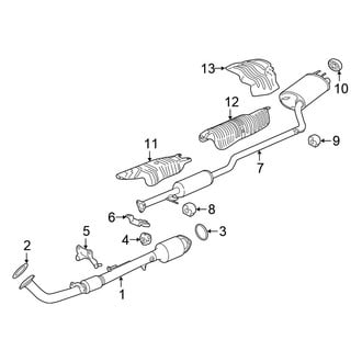 Honda OE - Exhaust System - Exhaust Components (Hybrid / Hybrid EX-L / Hybrid Touring)