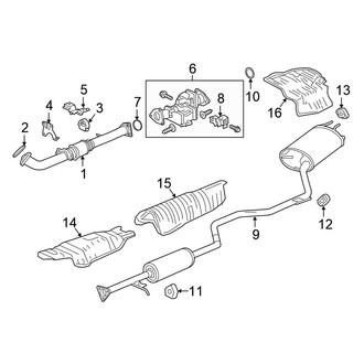 Honda OE - Exhaust System - Exhaust Components