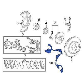 Honda OE - Front Right ABS Wheel Speed Sensor