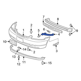 Honda OE - Front Right Bumper Cover Bracket