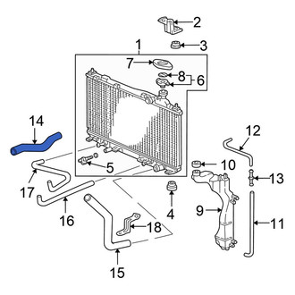 Honda OE - Upper Radiator Coolant Hose