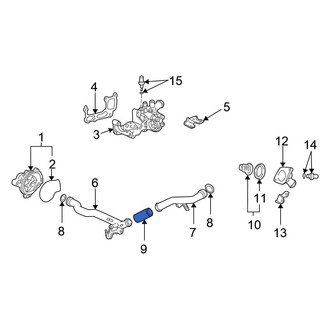 Honda OE - Upper Radiator Coolant Hose
