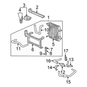 Honda OE - Cooling - Trans Oil Cooler (GX / HX Automatic CVT Tr)