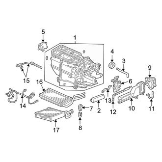 Honda OE - Air Conditioner & Heater - Evaporator & Heater Components