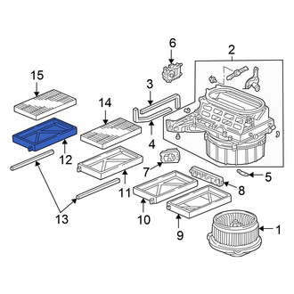 Honda OE - Left Cabin Air Filter Case