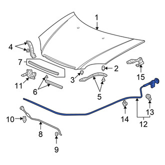 Honda OE - Front Hood Release Cable