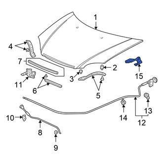 Honda OE - Front Right Hood Hinge