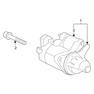 Honda OE - Electrical - Starter (1.7L CNG / Gas)