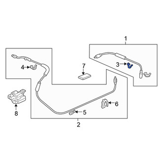 Honda OE - Front Antenna Cable Clip