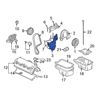 Honda OE - Lower Engine Timing Cover