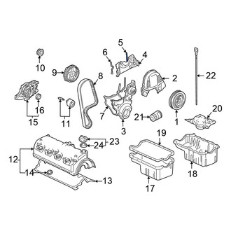 Honda OE - Right Upper Engine Timing Cover Gasket