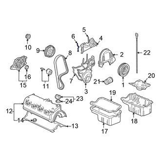 Honda OE - Left Upper Engine Timing Cover Gasket