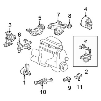 Honda OE - Engine / Transaxle - Engine & Transmission Mounting (1.7L CNG)