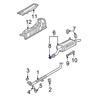 Honda OE - Rear Exhaust Muffler Gasket