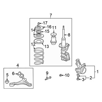 Honda OE - Front Suspension - Suspension Components (1.7L CNG / Gas)
