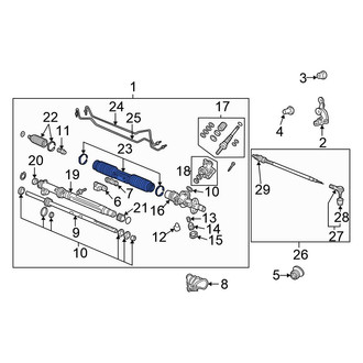 Honda OE - Right Rack and Pinion Bellows