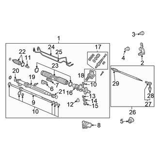 Honda OE - Steering Gear & Linkage