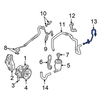 Honda OE - Front Left Power Steering Line