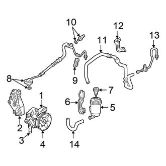 Honda OE - Steering Gear & Linkage - Pump & Hoses