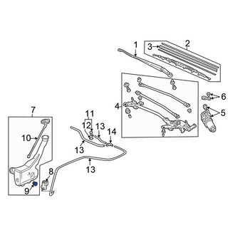 Honda OE - Windshield Washer Pump Grommet