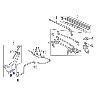 Honda OE - Windshield Washer Pump Grommet