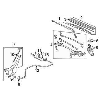 Honda OE - Windshield - Wiper & Washer Components (Japan Built)