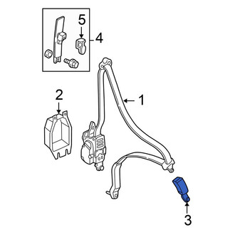 Honda OE - Front Left Seat Belt Receptacle