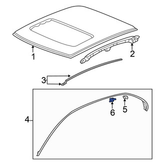 Honda OE - Roof Drip Molding Clip