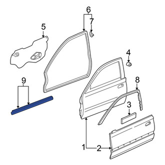 Honda OE - Lower Door Seal
