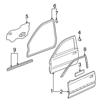 Honda OE - Door & Components (DX / EX / HX / LX Coupe)
