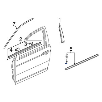 Honda OE - Front Exterior Molding Clip