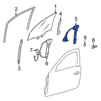 Honda OE - Front Right Window Regulator