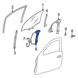 Honda OE - Front Right Window Regulator