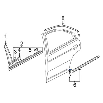 Honda OE - Rear Exterior Molding Clip
