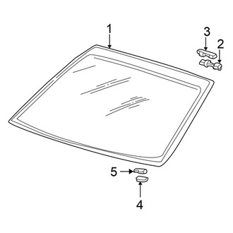 Honda OE - Back Glass - Glass (DX / EX / HX / LX Coupe)