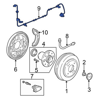 Honda OE - Rear Left ABS Wheel Speed Sensor