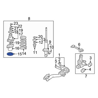 Honda OE - Rear Upper Coil Spring Insulator