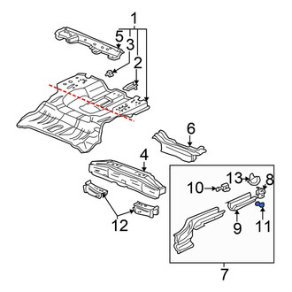 Honda OE - Front Left Bumper Cover Bracket
