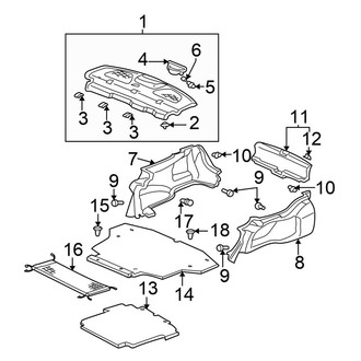 Honda OE - Rear Body & Floor - Interior Trim (DX / EX / HX / LX Coupe)
