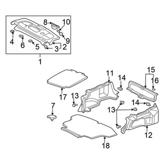 Honda OE - Rear Body & Floor - Interior Trim (DX / EX / LX Sedan)
