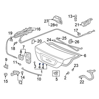 Honda OE - Rear Deck Lid Stop Buffer