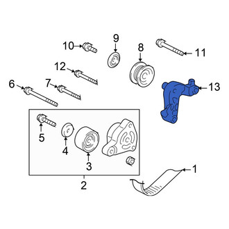 Honda OE - Belt Tensioner Pulley Bracket