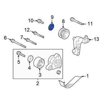 Honda OE - Accessory Drive Belt Idler Pulley Cap