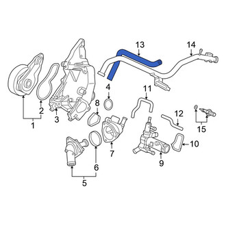 Honda OE - Engine Coolant Bypass Hose