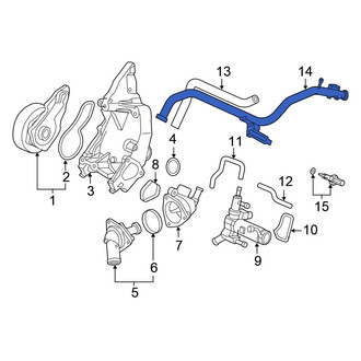 Honda OE - Engine Coolant Bypass Hose