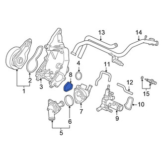 Honda OE - Engine Coolant Inlet Flange Seal