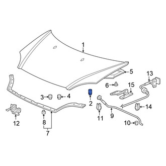 Honda OE - Front Outer Hood Stop Buffer