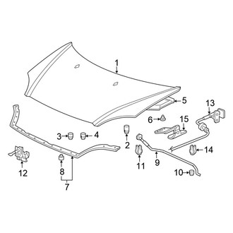 Honda OE - Hood & Components (Hatchback)