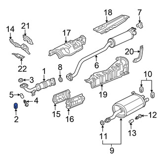 Honda CR-V OEM Exhaust Parts - Systems, Tips, Pipes CARiD