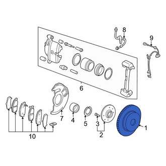 Honda OE - Front Disc Brake Rotor